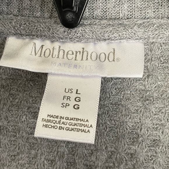 Motherhood Maternity grey sweater women’s size large HOST PICK 6/9! - Picture 3 of 3